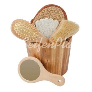 Geschenkset aus getoastetem Holz