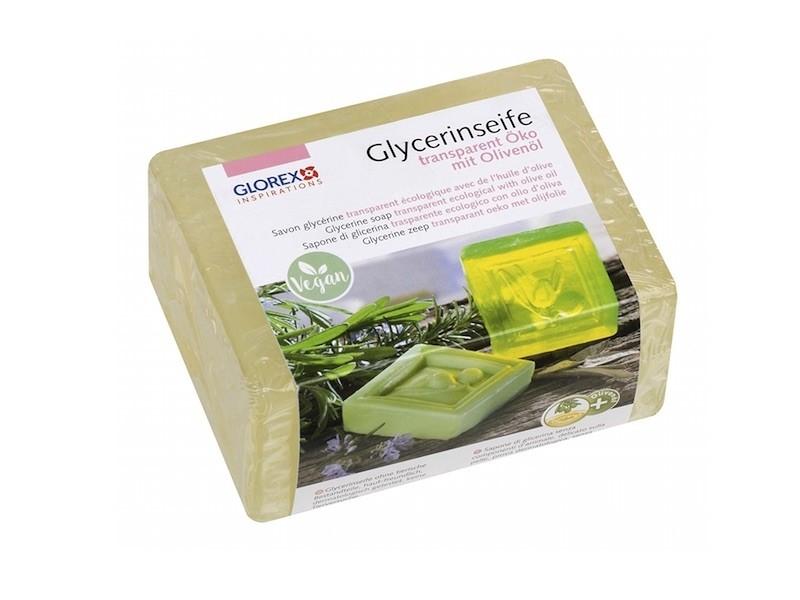 Glycerinseife Öko m. Olivenöl, transparent, 500 g » 9,74 € » SeifenPlanet-Onlineshop