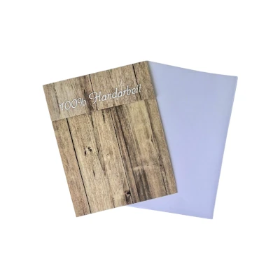 Grußkarte 100 % Handarbeit