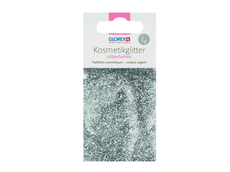 Kosmetik Glitzer silber, 1 g » 1,99 € » SeifenPlanet-Onlineshop